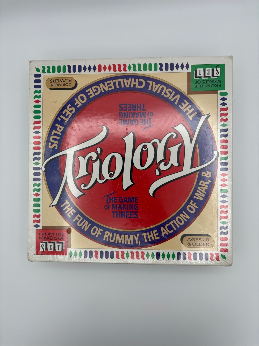 Vintage TRIOLOGY The Game Of Making Threes card game 1994 Set Enterprises
